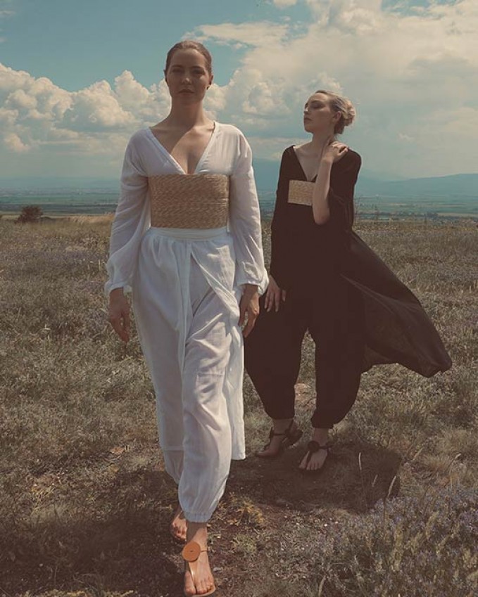 Straw bustier Theros