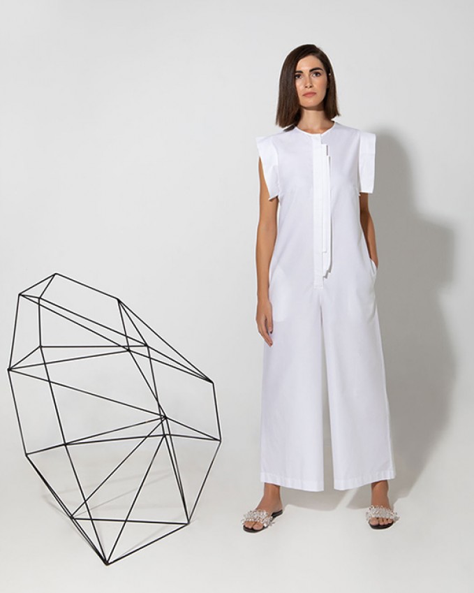 White jumpsuit LOVE