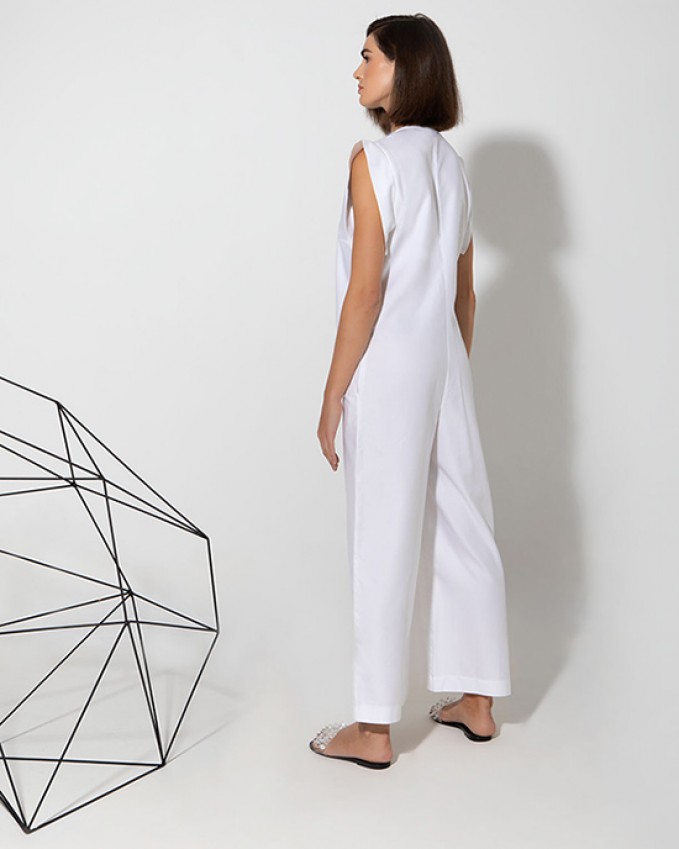 White jumpsuit LOVE