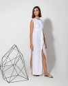 White cotton shirtdress FIRE
