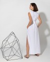 White cotton shirtdress FIRE