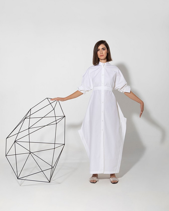 White shirtdress ZAHA