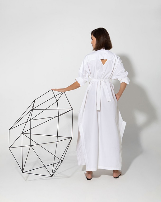 White shirtdress ZAHA