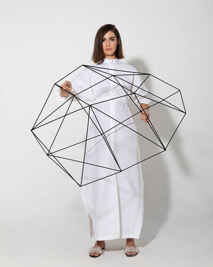 White shirtdress ZAHA