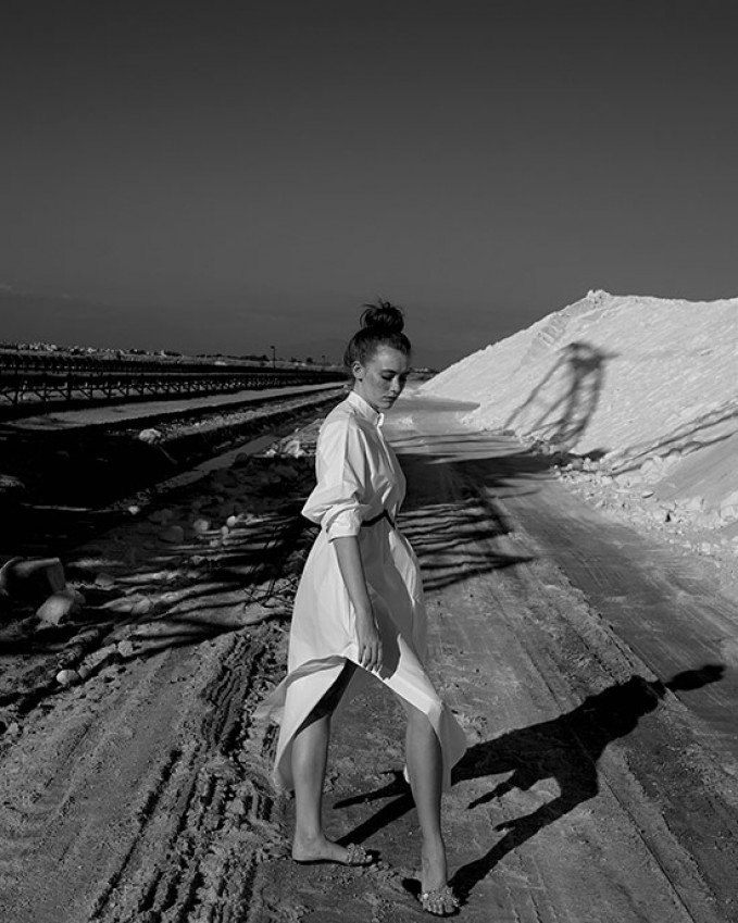 White shirtdress ZAHA